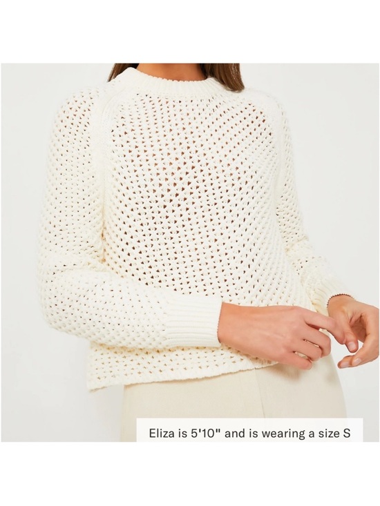 Tuckernuck Sweaters - Tuckernuck Open-Weave Crewneck Sweater in Cream
